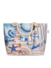 Hip Strandtas "Aldiana" crème/blauw - (B)60 x (H)43 cm