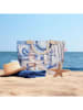 Hip Strandtas "Aldiana" crème/blauw - (B)60 x (H)43 cm