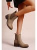 Foreverfolie Chelsea-Boots in Hellbraun
