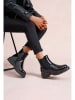 Foreverfolie Chelsea-Boots in Schwarz