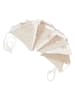 Little Dutch Mussein-Girlande in Weiß/ Beige/ Taupe - (L)200 cm