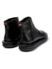 Camper Leren enkelboots zwart