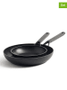 KitchenAid Patelnie (2 szt.) "Classic Forged" w kolorze czarnym