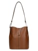 Wojas Skórzana torebka w kolorze jasnobrązowym - 30 x 26 x 15 cm