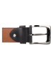 HIDE & STITCHES Leren riem "Frisco" zwart