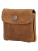 HIDE & STITCHES Leren sleuteltas "Earth" camel - (B)10 x (H)7 x (D)1 cm