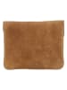 HIDE & STITCHES Leren sleuteltas "Earth" camel - (B)10 x (H)7 x (D)1 cm