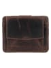HIDE & STITCHES Leder-Kartenetui "Next Navajo" in Dunkelbraun - (B)10 x (H)8,5 x (T)1 cm