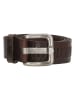 HIDE & STITCHES Leren riem bruin