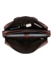 HIDE & STITCHES Leder-Businesstasche "Porto" in Dunkelbraun - (B)41 x (H)31 x (T)11 cm