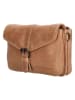 HIDE & STITCHES Leder-Umhängetasche "Porto" in Camel - (B)19 x (H)11,5 x (T)5 cm