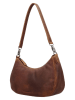 HIDE & STITCHES Leren schoudertas "Japura" bruin - (B)19 x (H)30 x (D)9 cm