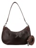 HIDE & STITCHES Leder-Schultertasche "Japura" in Dunkelbraun - (B)30 x (H)19 x (T)9 cm