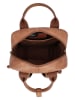 HIDE & STITCHES Leder-Rucksack "Paint Rock" in Cognac - (B)21,5 x (H)29,5 x (T)10 cm