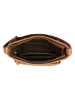 HIDE & STITCHES Leder-Umhängetasche "Idaho" in Camel - (B)27 x (H)23 x (T)7 cm