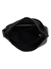 HIDE & STITCHES Leder-Schultertasche in Schwarz - (B)30 x (H)26 x (T)10 cm