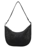 HIDE & STITCHES Leren schoudertas "Inspired by illusion" zwart - (B)26 x (H)16 x (D)6,5 cm
