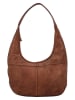 HIDE & STITCHES Leren schoudertas "Paint Rock" cognackleurig - (B)40 x (H)40 x (D)10 cm