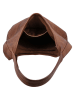 HIDE & STITCHES Leder-Schultertasche "Paint Rock" in Cognac - (B)40 x (H)40 x (T)10 cm