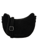 HIDE & STITCHES Leder-Schultertasche "Brazos" in Schwarz - (B)22 x (H)16 x (T)5,5 cm