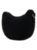 HIDE & STITCHES Leder-Schultertasche "Brazos" in Schwarz - (B)22 x (H)16 x (T)5,5 cm