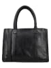 HIDE & STITCHES Leder-Henkeltasche "Inspired by Country" in Schwarz - (B)31 x (H)24 x (T)12 cm