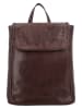 HIDE & STITCHES Leder-Rucksack "Inspired by Country" in Dunkelbraun - (B)25 x (H)30 x (T)11 cm