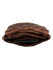 HIDE & STITCHES Leder-Schultertasche "Westland" in Cognac - (B)29 x (H)20 x (T)7 cm