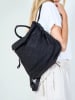 Amara Leder-Rucksack "Kei" in Schwarz - (B)33 x (H)28 x (T)13 cm