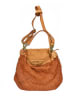 Amara Skórzana torebka "Merida" w kolorze jasnobrązowym - 30 x 30 x 14 cm