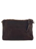 Amara Leder-Clutch "Violet" in Braun - (B)35 x (H)25 x (T)2 cm