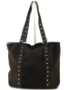 Amara Leder-Shopper "Cornelle" in Braun - (B)45 x (H)34 x (T)11 cm