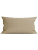 Heckett Lane Poszewka satynowa "Elementi" w kolorze beżowym na poduszkę