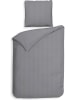 Heckett Lane Komplet pościeli satynowej "Banda" w kolorze szarym