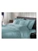 Heckett Lane Satin-Bettwäsche-Set "Diamante" in Hellblau