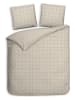 Heckett Lane Satin-Bettwäsche-Set "Diamante" in Beige