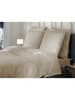 Heckett Lane Satin-Bettwäsche-Set "Diamante" in Beige