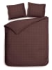 Heckett Lane Komplet pościeli satynowej "Diamante" w kolorze brązowym