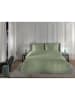 Heckett Lane Komplet pościeli satynowej "Diamante" w kolorze zielonym