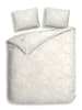 Heckett Lane Satin-Bettwäsche-Set "Lauren" in Creme/ Beige