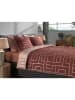 HNL Twill beddengoedset "Roja" rood/lichtroze