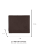 Camel Active Leren portemonnee "Atlanta" donkerbruin - (B)10 x (H)8,5 x (D)2 cm