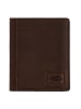 Camel Active Leder-Geldbörse "Dust" in Dunkelbraun - (B)10 x (H)12 x (T)2 cm