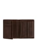 Camel Active Leder-Geldbörse "Dust" in Dunkelbraun - (B)10 x (H)12 x (T)2 cm