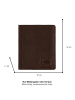Camel Active Leder-Geldbörse "Dust" in Dunkelbraun - (B)10 x (H)12 x (T)2 cm