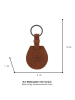 Camel Active Leder-Schlüsselanhänger "Field" in Cognac - (B)5 x (H)10 x (T)1 cm