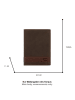 Camel Active Leder-Geldbörse "Taipeh" in Dunkelbraun - (B)9,5 x (H)12,5 x (T)2 cm