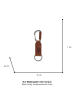 Camel Active Leren sleutelhanger "Varese" cognackleurig - (B)2,5 x (H)12 x (D)1 cm