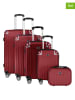 Canadian Peak 5tlg. Hardcase-Trolleyset "Softlesseak" in Bordeaux