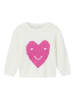 name it Pullover "Nelise" in Weiß/ Pink